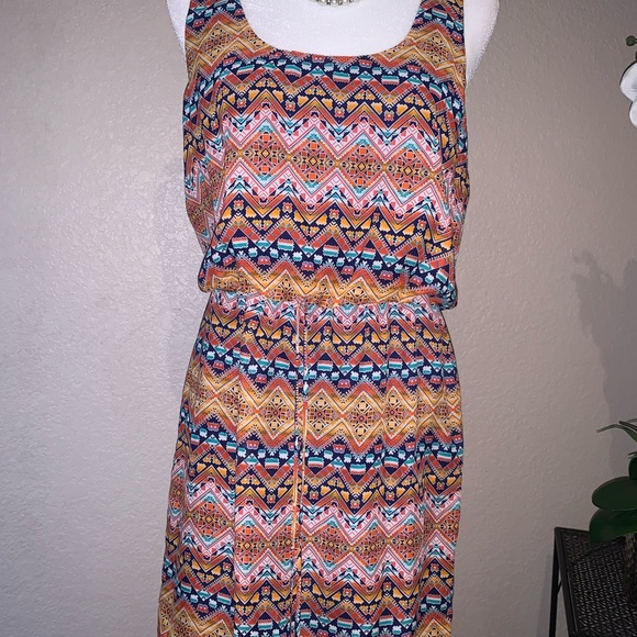 City Triangles multicolor sleeveless dress size M - Picture 3 of 9